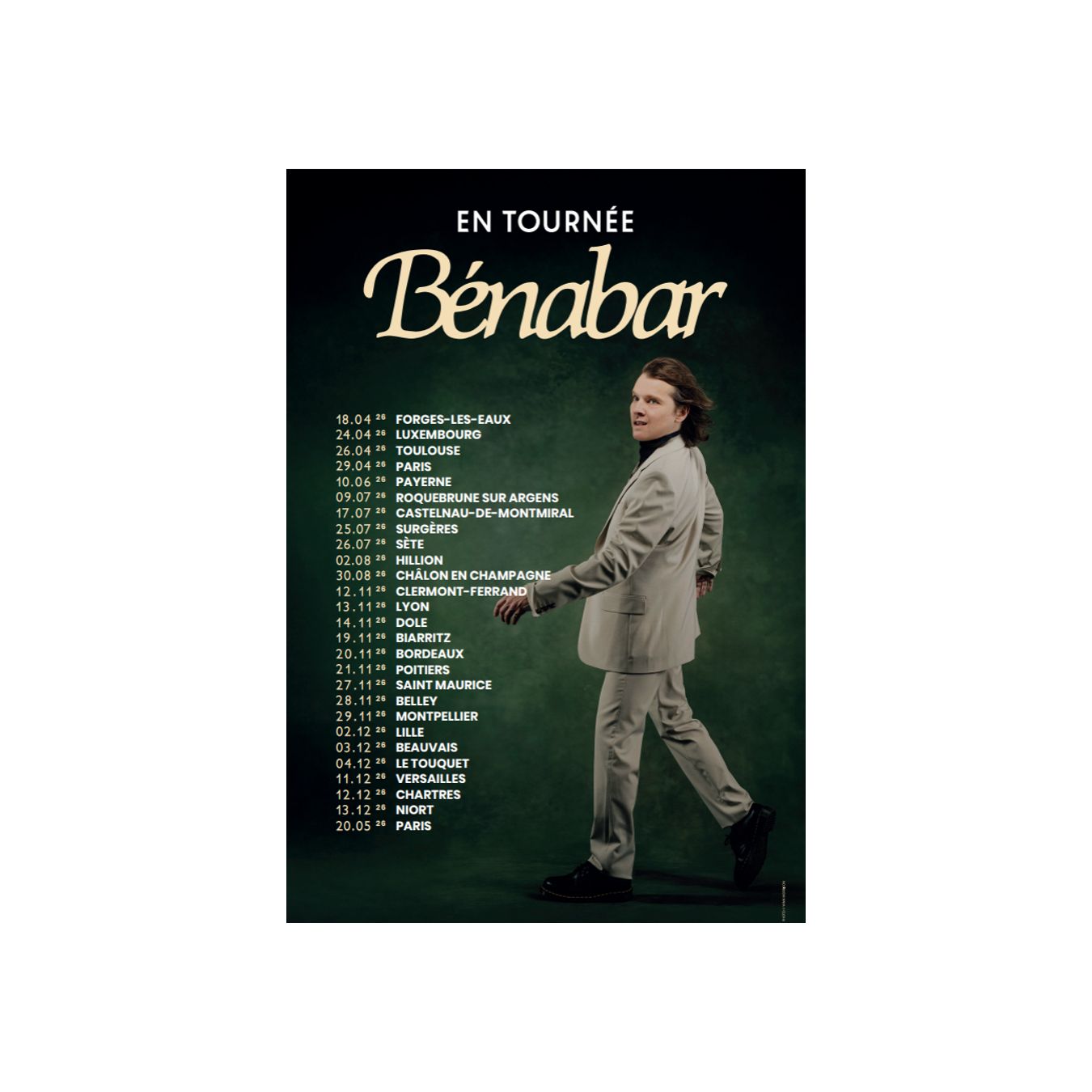 Affiche Tournée